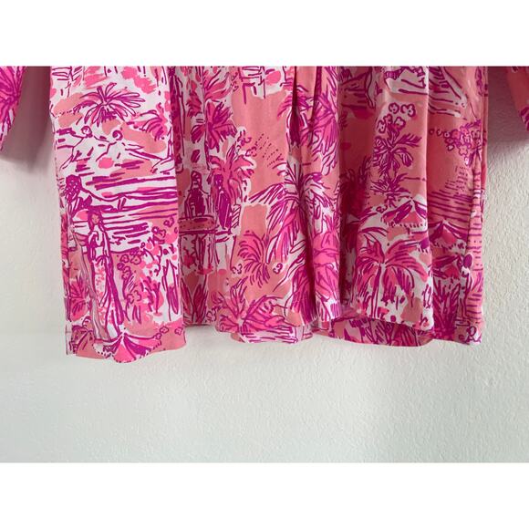 Lilly Pulitzer Sarasota Tunic in Paradise Rule Breakers Women's Size Medium - Picture 6 of 16